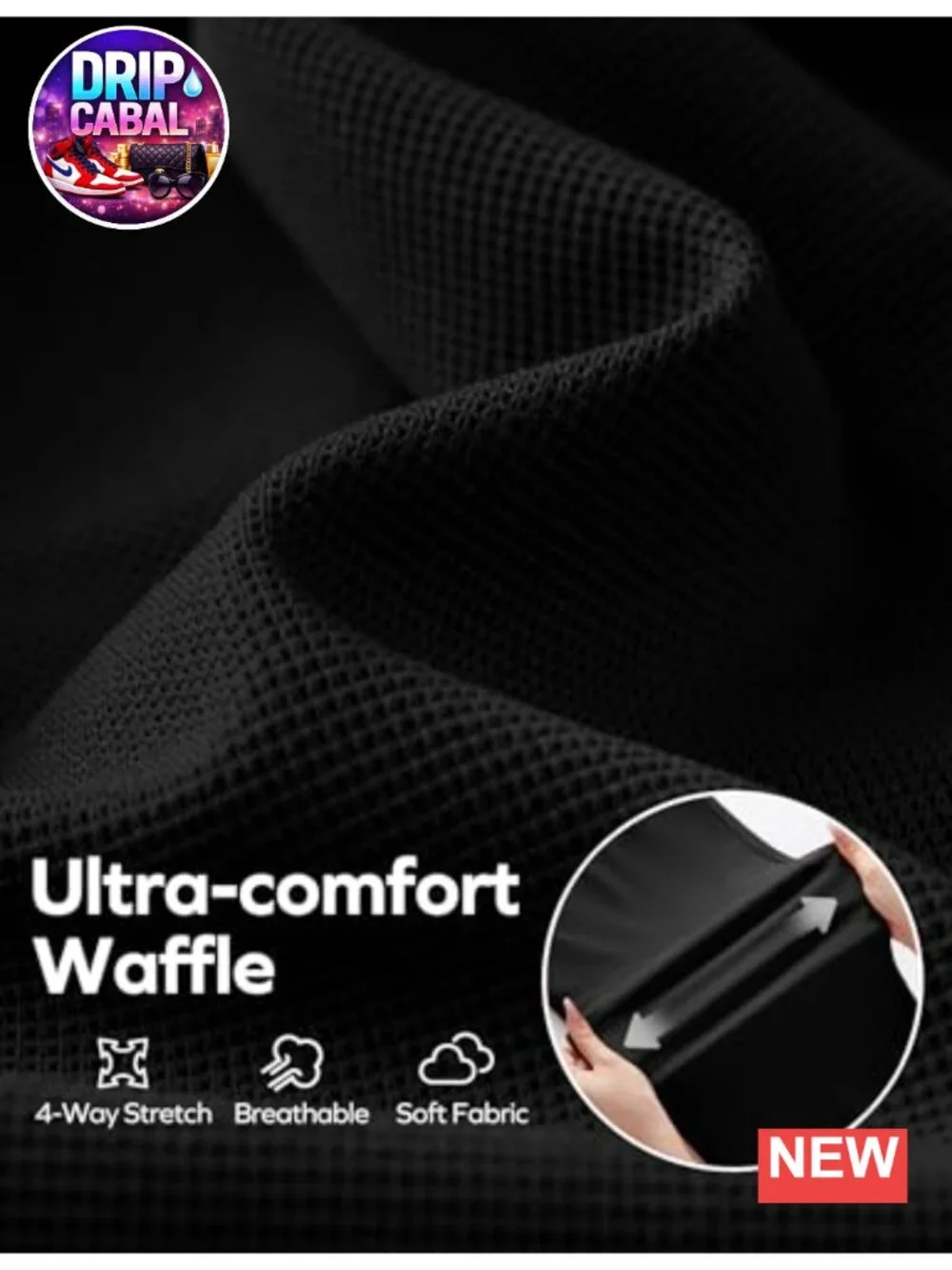 Wide Leg Waffle Stretch Dress Pants High Rise Pleated Casual Work Trousers